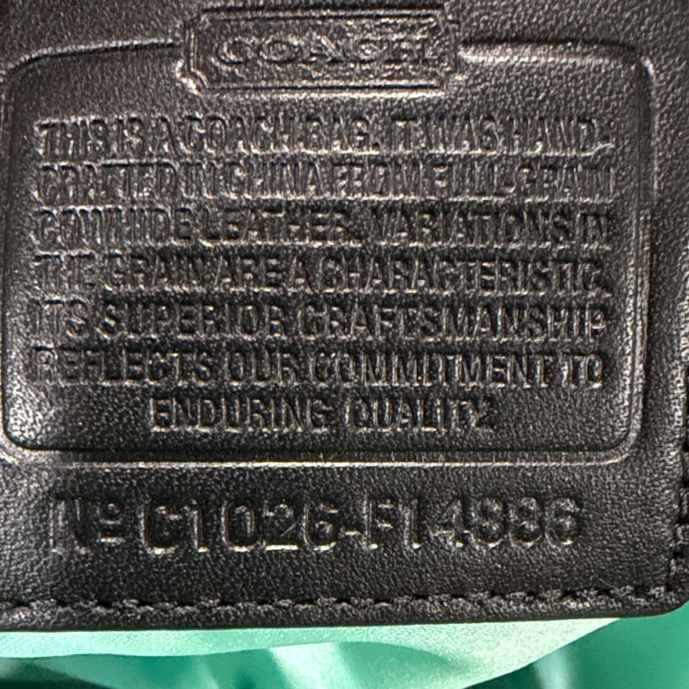 Coach Glossy Black Leather Shoulder Bag - Picture 6 of 7